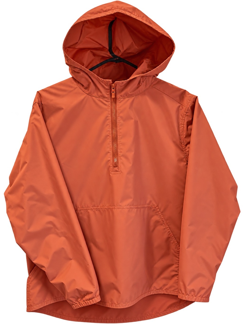 L.L. Bean Women's Rust Orange Hooded Windbreaker Anorak